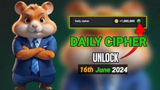 Hamster Kombat Daily Cipher Morse Code | 16/06/2024 | Claim 1,000,000 Coins Task Reward, 16 june