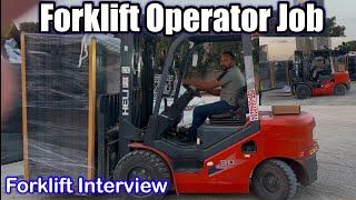 Forklift driver jobs | No Education & No Experience | forklift operator job interview | Jobinterview