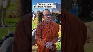 Christianity and Buddhism. Jesus Christ and Buddha Gautama