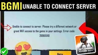 Bgmi unable to connect to server please try again later || Bgmi login problem