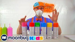 Learn Colors and Paint Art | @Blippi | Kids Learn! | Sing Along