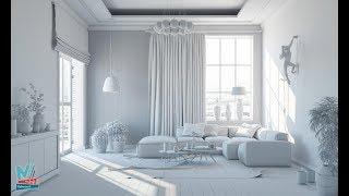 Interior lighting with V-Ray Sun