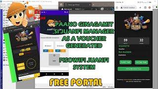 PAANO GINAGAMIT ANG JUANFI MANAGER AS A GENERATED VOUCHER, PISOWIFI JUANFI SYSTEM | FREE PORTAL