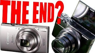 End of point and shoot compact pocket cameras