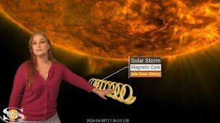 A 1,2-Punch Heads for Earth and a Hidden Eclipse Surprise | Solar Storm Forecast 14 April 2024