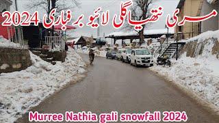 murree live Snowfall 2024 | Nathia gali today | #murree weather today | #snowfall #2024