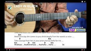 8.1 LADY IN BLACK  mit Em/D - Uriah Heep, Cover • Lyrics • Chords • Tutorial • Gitarre lernen