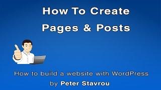 10.  How To Create WordPress Pages and Posts