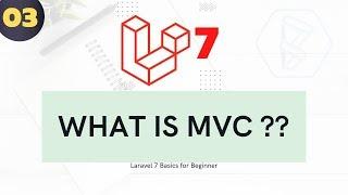 3 Laravel 7 for beginner - What the heck is MVC