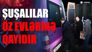 Şuşa şəhərinə növbəti köç karvanı yola salınıb