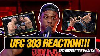 Jamahal Hill - UFC 303 Reaction and Interaction with Alex Pereira!!!