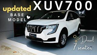 Updated base model mahindra xuv700 | xuv700 mx 7 seater diesel @ 14.99 lakh : xuv700 base model 2024