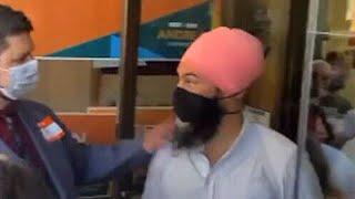 NDP Leader Jagmeet Singh harassed after attending election rally in Ontario