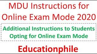 MDU Exam News Today |latest MDU News| Educationphile