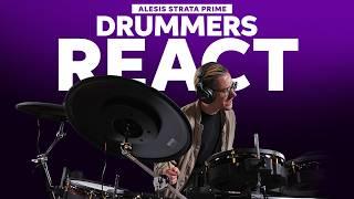 Drummers React to Alesis Strata Prime! This Pro-grade eKit Is HUGE!