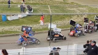 5/20/22 Heat Race #2 Sawyer #88 and Ollie #44. Sawyer spun out on lap 6 out of 8. Both cars finished