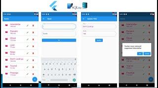 Flutter SQFLITE CRUD Operations - part 01