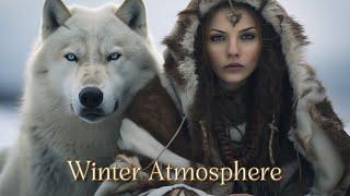 Winter Atmosphere | Native American Sleep Music: nocturnal canyon flute sounds, sleep meditation