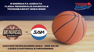 Mendrisio Basket vs SAM Massagno Basket Senior