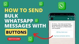 Button Sender | Bulk Whatsapp Marketing Software| Add Multiple 100 Accounts| Button Messages