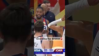 Mikal Bridges INTENTIONALLY Misses the Free Throw to Force OT vs Canada!  | #Shorts