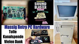 (RP) Tolle Kanalspende  Jede Menge Retro PC Hardware  Highlight Bernstein + Soundblaster 2.0