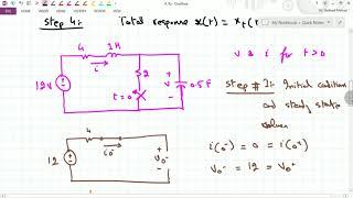 How to solve second order circuits