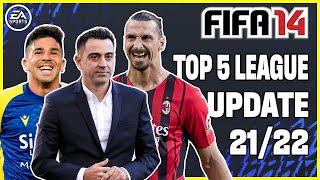 FIFA 14 Squad Update 2021/22! Fix Crash v4 Update & New Top 5 League dB, Kits, Transfers - FIFA 14