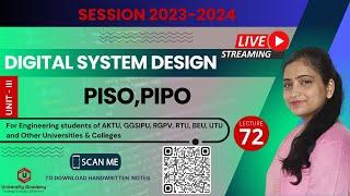 DSD72: Shift Registers in Digital Logic | SISO,SIPO,PISO,PIPO Shift Registers