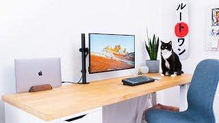 IKEA Desk Setup - MacBook Pro Edition + Home Office Tour 2021!