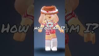 How Old Am I? |Roblox Trend|Dorky zaxiel #shorts