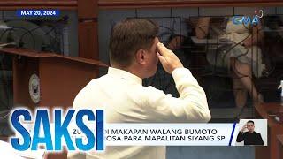 Sen. Zubiri, 'di makapaniwalang bumoto si Sen. Dela Rosa para mapalitan siyang SP | Saksi