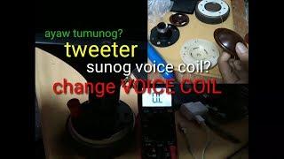 Tweeter repair(voice coil)