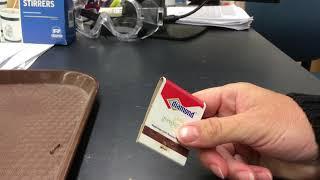 How to light a match in a matchbook