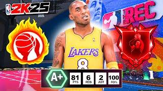 This KOBE BRYANT "BLACK MAMBA" Build is UNSTOPPABLE in the RANDOM REC on NBA 2K25