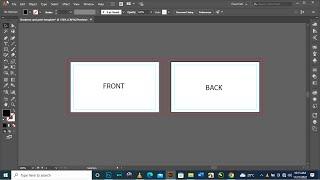 how to layout print ready business card template in adobe illustrator