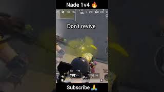 Nade 1v4  #jonathan #bgmi #bgmishorts #shorts #shortsvideo #thebot