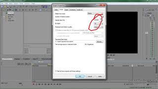 Настройка проекта в Sony Vegas Pro