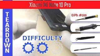 Xiaomi Mi Note 10 Pro M1910F4S  Teardown Take apart Tutorial