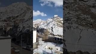 Leh Ladakh snowfall #ladakh #lehladakhtourism #ladakhroadtrip #ladakhupdates #travel #roadtrip