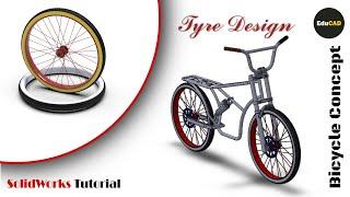 Solidworks Tutorial : Bicycle Concept (Tyre Design) Part 12