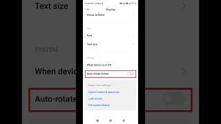 How to enable auto rotate screen in poco phone #shorts