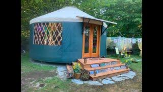 21' Rainier Yurt Build in 8 minutes