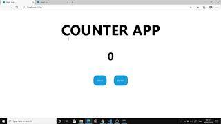 Counter App using ReactJs