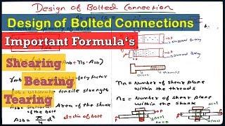 Design of Bolted Connections | Design of Steel Structures