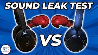 Soundcore Q45 vs Space One Sound Leak Test