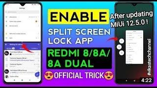 Redmi 8series 8,8A,8ADual Split screen| After MiUi 12.0.2.0 update | new trick| #vikastechchannel