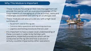 PetroSkills: Well Site Management Part 1 - Logistics, Communication and Safety - PetroAcademy