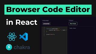Build a Browser Code Editor in React (Monaco React Editor)