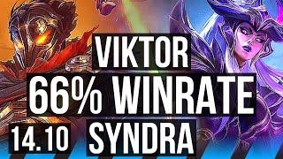 VIKTOR vs SYNDRA (MID) | 66% winrate, 8/2/7, Legendary | EUW Diamond | 14.10